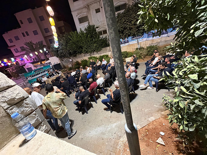 المئات يجتمعون في جلجولية وصوت الناس حاضر بقوة